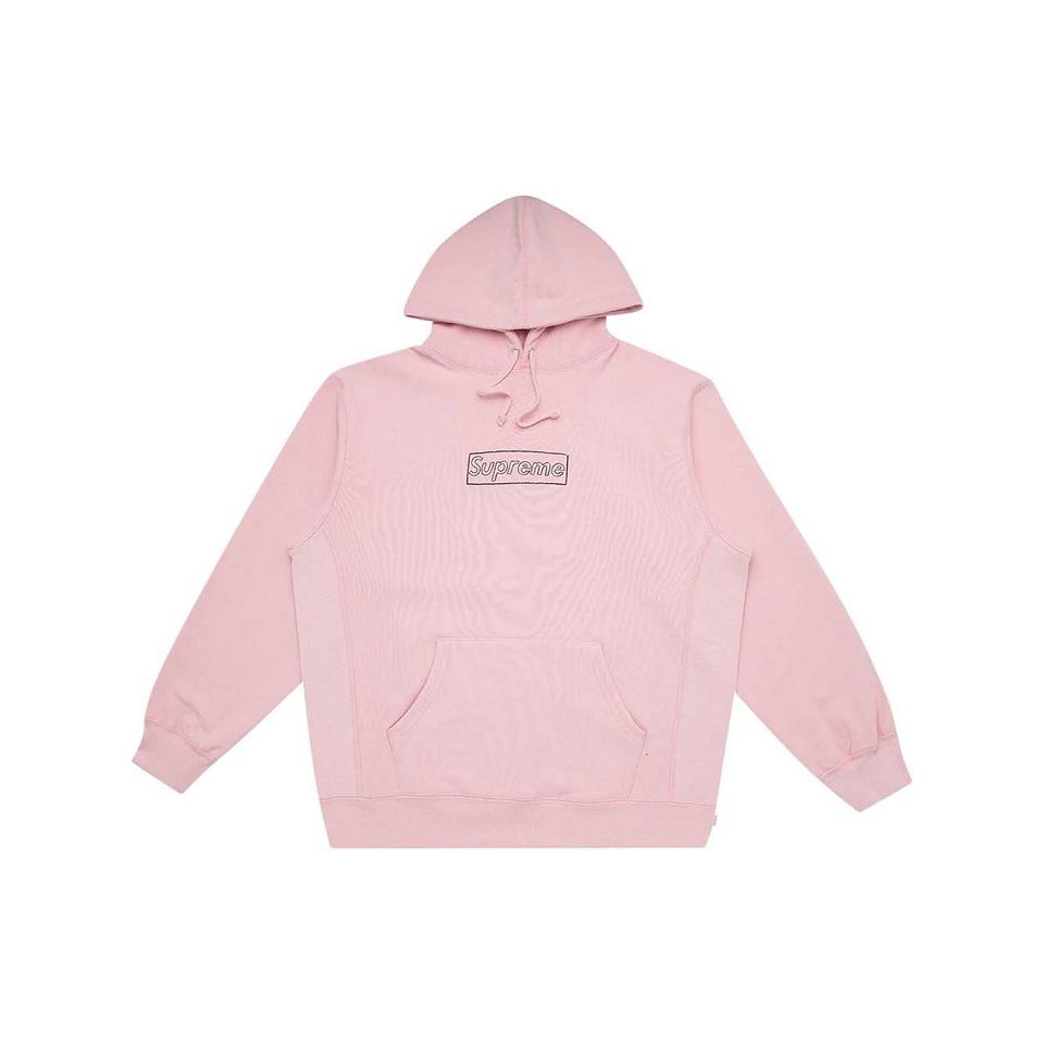 Sudadera Con Capucha Supreme Kaws Chalk Real Rosas | Supreme 114BC